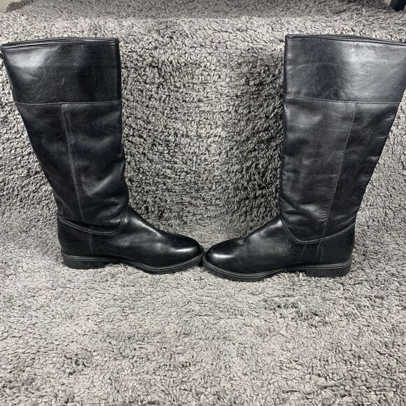 Orvis Women’s 8 B Black Leather Tall Boots – Made in Canada - Picture 4 of 8